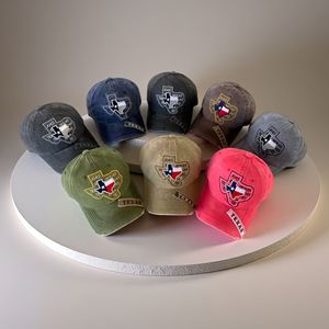 Cappello da Baseball Regolabile Effetto Vissuto con Ricamo Texas per Uomo e Donna - Product Image 3