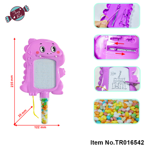 Cámara de proyección de dinosaurios adorable y muy vendida con tubo de dulces, juguetes de plástico con dulces <span class=keywords><strong>para</strong></span> niños y niñas, regalo sorpresa <span class=keywords><strong>para</strong></span> niños - Product Image 1