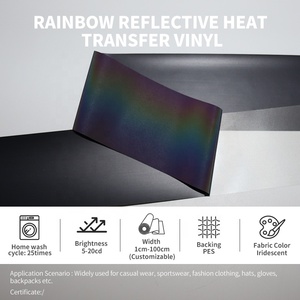 Etiqueta <span class=keywords><strong>Reflectante</strong></span> de Transferencia de Calor YouGuang Rainbow, Logotipo de <span class=keywords><strong>Vinilo</strong></span> <span class=keywords><strong>Reflectante</strong></span> al por Mayor para Cascos y Chaquetas de Motocicleta - Product Image 2