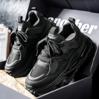 Nouvelles Chaussures de Sport Tendance 2026 : Chaussures de Randonnée Rehaussantes à Lacets avec Doublure en Maille pour la Course