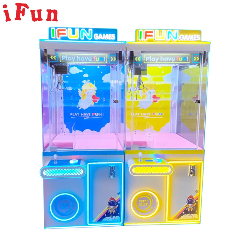 Ifun Games Claw Game Machine Juego de venta de regalos que funciona con monedas para interiores Mini máquina de garra máquina de arcade