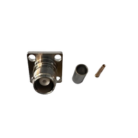 Connecteur coaxial TNC-C-KF3 de qualité supérieure, connecteur femelle à bride TNC pour câble de communication RG58