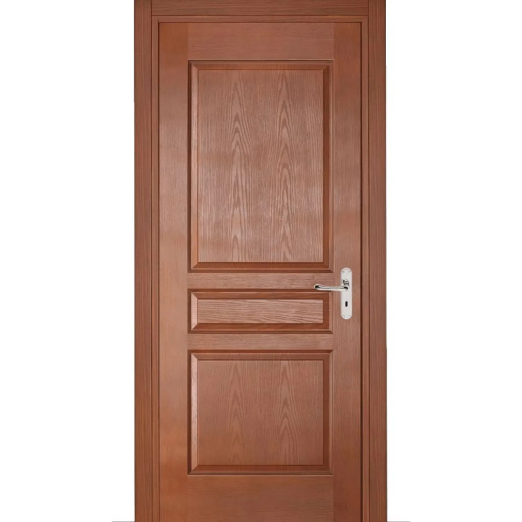 ประตูไม้มะฮอกกานีแบบมีเอกลักษณ์ประตูไม้วอลนัทดีไซน์ใหม่