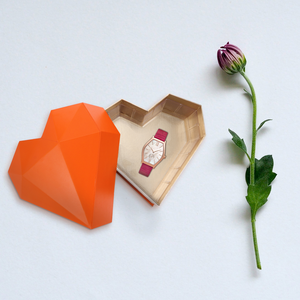 Hộp đựng hoa hồng hình trái tim màu đen thanh lịch cho nến cô dâu Quà Tặng Ngày Valentine tăng cường in nổi cầm tay - Product Image 3