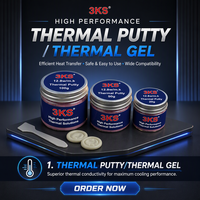 Pâte thermique en silicone hautement conductrice, gel thermique pour le refroidissement des ordinateurs portables et des serveurs