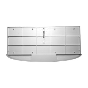 Plateau pour clavier en plastique ABS réglable pour bureaux d'ordinateur, boîte de rangement blanc et noir - Product Image 1