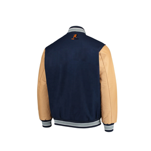 Chaqueta Universitaria Roja de Alta Calidad para Hombre, Mangas de Cuero Hechas a Mano, Estilo Casual OVO Universitario para Jugadores de Béisbol - Product Image 6