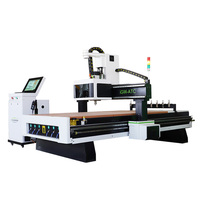 Jinan CNC Router Machine 1530 1325 2030 Linear ATC CNC Router pour débutant Allemagne Australie Canada Thaïlande
