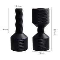 Goupille d'alignement de bride de trou de la construction légère en aluminium 2 de deux trous avec la finition anodisée de noir d'oxyde