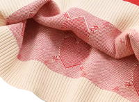Pulls pour filles en coton 100% personnalisables, mignons, de nouvelle conception hivernale, avec un motif jacquard, col rond, tricotés, décontractés, pour enfants