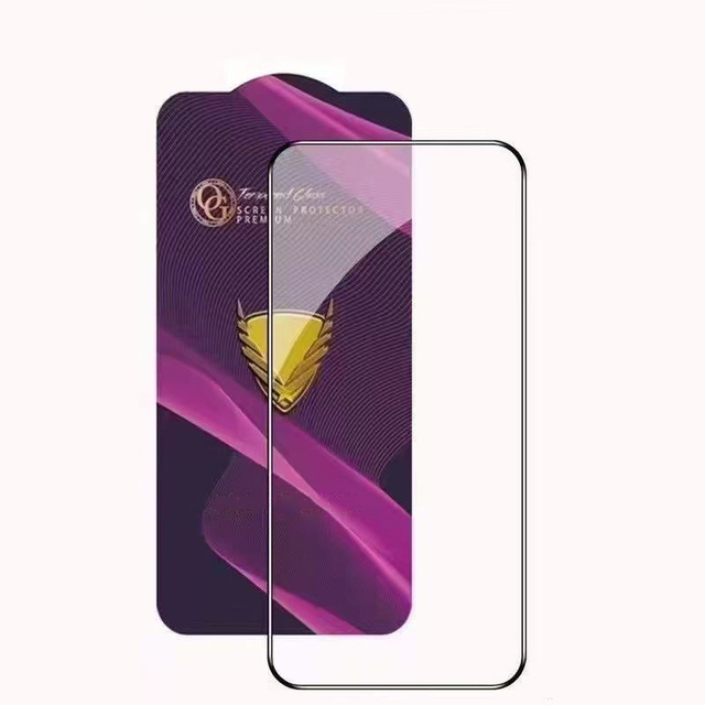 Anti Static ESD Golden Armor OG Full Glue 9H HD Tempered Glass Screen Protector for iphone 14 Pro Max Film