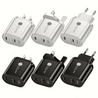 Dual TYPE C PD20W Wand-Schnellladegerät PD40W EU US UK Stecker 2 USB-Anschlüsse Wandladegerät USB C