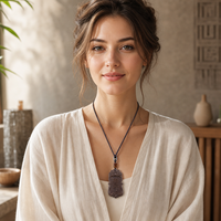 Collier d'encens au Borneol fait main, Amulette Ziwei, à base de plantes naturelles, OEM, Marque privée, Bijou spirituel porte-bonheur étoile, pour l'apaisement de l'esprit