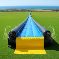 Toboggan aquatique gonflable géant commercial Slip N Pool en liquidation à vendre