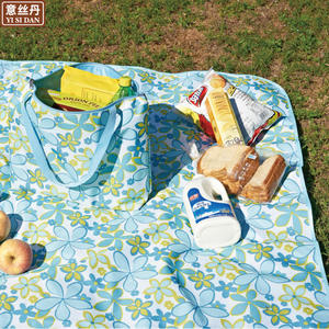 Bolso de mano portátil Yi Si Dan, gran capacidad, tela Oxford, cierre de cremallera, bolso de compras para mujer, para supermercado, picnic, almacenamiento - Product Image 2