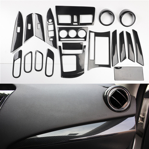 マツダ3 Mazda3 2008 2009 2010 2011 2012 2013用 車内アクセサリー センターコントロールギアパネル ステアリングホイールキット 改造 - Product Image 2