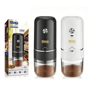 Molinillo de café eléctrico DSP, 13W, 175ml, molinillo de especias portátil para uso doméstico, blanco y negro - Product Image 5