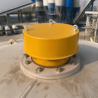 Soupape de décompression pour silo en acier inoxydable Hua Hang, garantie 1 an, pour silo à ciment, bac à poudre, station de mélange de béton