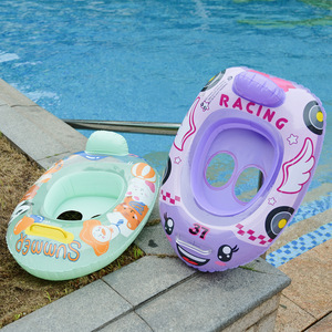 TANYOZHE Anillo de natación inflable de 60x45 cm con diseño de dibujos animados para uso en piscinas infantiles - Product Image 1