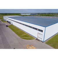 Pré-conçu En Acier Cadre Bâtiments Industriels Lourds Hangar De Stockage Entrepôts Usine De Construction En Métal Kits Pour Vente