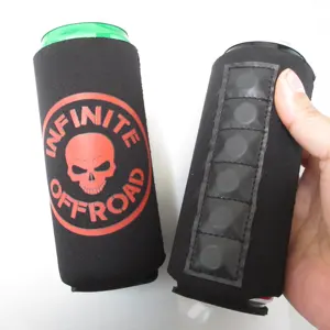 جودة عالية مخصصة قابلة للطي المغناطيسي بالترفيع Coozies نحيف مغناطيسي 12 أونصة بيرة مريحة مع المغناطيس