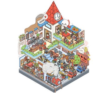 1 libro por paquete de pegatinas 3D de la serie Sparrow Wheat 7.0, pegatinas miniatura de PET con escenas del norte. - Product Image 5