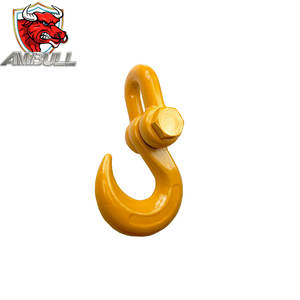 Ambull esportato in Russia di alta qualità all'ingrosso in acciaio al carbonio gancio grillo forgiato in acciaio per trattore apertura occhio gancio fonderia - Product Image 6