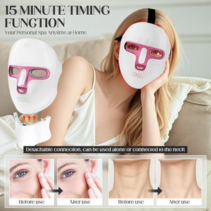 Mặt nạ dưỡng da mặt và cổ 7 màu ABS, trẻ hóa da bằng photon, làm trắng, săn chắc, có thể sạc lại, chăm sóc sắc đẹp mặt và cổ - Product Image 3