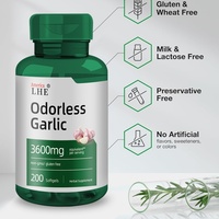 Suplemento de Ajo Herbal sin Olor para la Salud del Corazón, para Mujeres y Hombres, Cápsulas Blandas de Ajo sin Olor, Extractos de Plantas