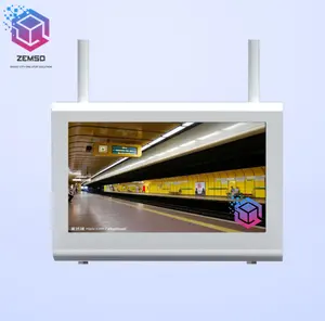 Thông Minh 55 Inch Đa Phương Tiện Tv Tường Lcd Video Quảng Cáo Màn Hình Hiển Thị Cho Tàu Điện Ngầm Station Nội Trú Thông Tin Chuyến Bay