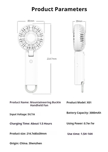 พัดลมมือพัดลมมือถือแบบพกพา - Product Image 5