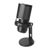 Microphone de studio USB professionnel RGB pour jeux, microphone à condensateur filaire pour enregistrement en direct, carte son de bureau, portable, facile à utiliser