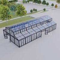 Grande tente d'événement en A pour mariages, expositions et fêtes - Structure en alliage d'aluminium, imperméable