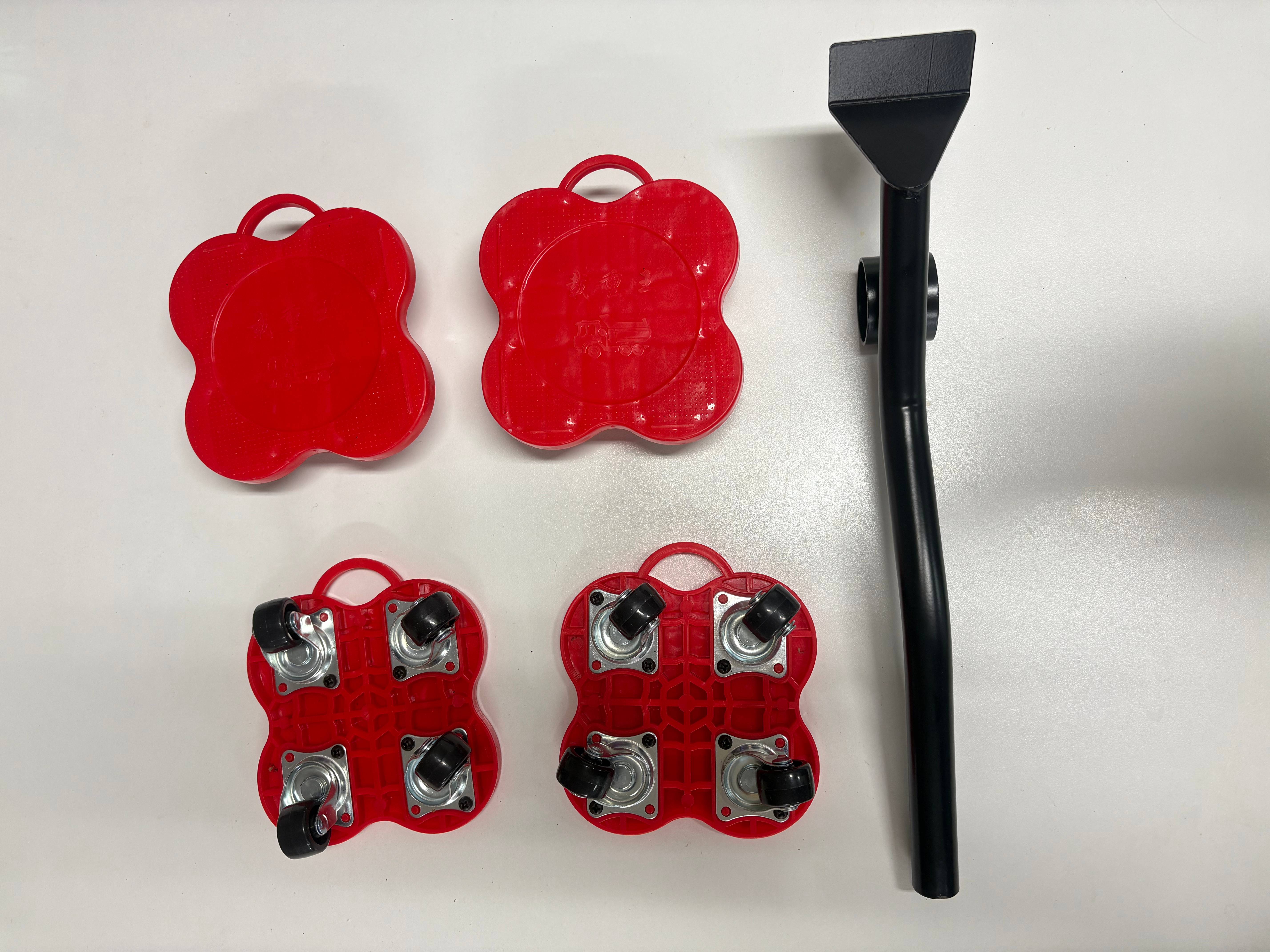 Customizable Portable Four-Wheel Mobile Pulley Tool OEM for Hand Carts Trolleys for Heavy Object Handling Metal Plastic Mobile