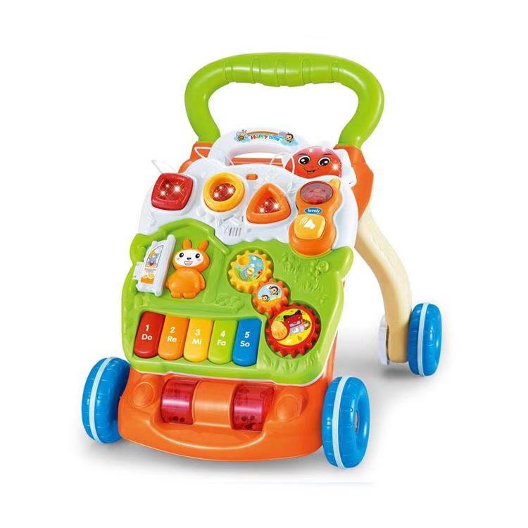 Пластиковая игрушка, многофункциональный ходунок с музыкой и подсветкой, детский ходунок