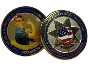 Moneda de desafío con logotipo personalizado barato, monedas conmemorativas de aleación de Zinc con esmalte estampado en 2D y 3D