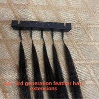 Extensions de cheveux 6D de troisième génération, effet plume, 6D-3, fabriquées en Chine