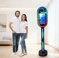Promotion : Photobooth portable à écran tactile avec imprimante intégrée, compatible avec la machine Magic Mirror Photo Booth