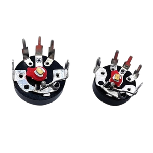 RV12 potensiometer roda jempol Putar Film karbon linier dengan saklar 5k 10k 100k detail produk - Product Image 3