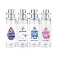 Eau de parfum 35 ml best-seller, format voyage, vaporisateur, parfum léger en rose, violet, bleu, blanc pour enfants et adultes