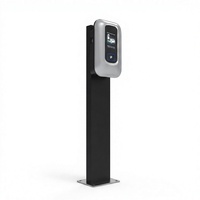 Station de recharge pour véhicules électriques à poser au sol, type poteau, chargeur AC de type 2, support pour stationnement extérieur