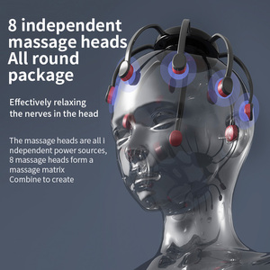 Masajeador de Cabeza Profesional con Control Remoto Inalámbrico, Fisioterapia Infrarroja, Batería Recargable por USB para Alivio de la Tensión - Product Image 5