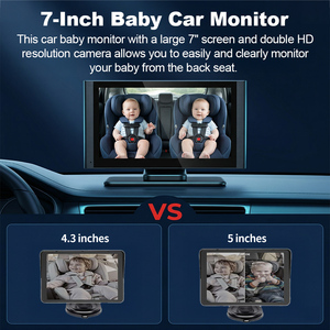 กล้องติดรถยนต์สำหรับเด็ก 2 คน หน้าจอสัมผัส IPS ขนาด 7 นิ้ว กล้องติดรถยนต์สำหรับเด็กพร้อมระบบมองกลางคืนแบบอินฟราเรดคู่ ความละเอียด 1K สำหรับผู้ปกครองและเจ้าของสัตว์เลี้ยง รุ่น ZD26 - Product Image 6