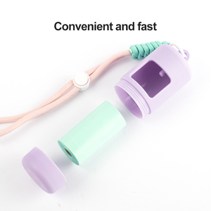 Dispensador de bolsas de basura para mascotas duradero portátil respetuoso con el medio ambiente con logotipo personalizable para caminar fácilmente al perro - Product Image 3