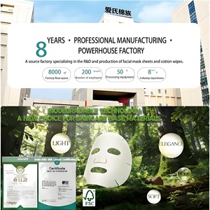 Masque facial en tissu non tissé non compressé Y115 en fibre <span class=keywords><strong>d</strong></span>'algues blanches biodégradable, super absorbant, réparation profonde de la peau - Product Image 5