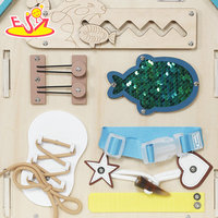 Centre d'activités Montessori en bois, maison d'activités, circuit d'activités, jouet pour enfants, panneau de jeu sensoriel éducatif pour l'apprentissage précoce