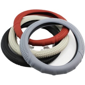 Housse de volant en silicone 38cm antidérapante et résistante à la chaleur pour voiture, ajustement universel - Product Image 1