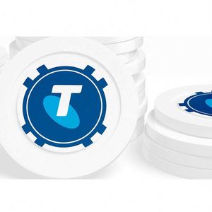 Jetons de poker en argile de taille pièce de monnaie, personnalisés, pas chers, pour cadeaux et souvenirs, et jetons de poker en argile ABS, pour ensemble de poker économique, en vente - Product Image 3