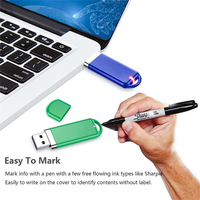 KDATA Disk plastik Mini 64Gb, pena memori murah Usb Flash Drive 32GB kunci stik 128Gb 3.0