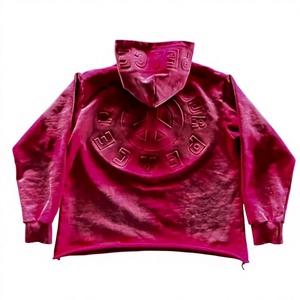 Sweat à capuche zippé en polaire pour homme, 100 % coton, effet vieilli, patch brodé, design délavé à l'acide, personnalisable, style vintage urbain - Product Image 2